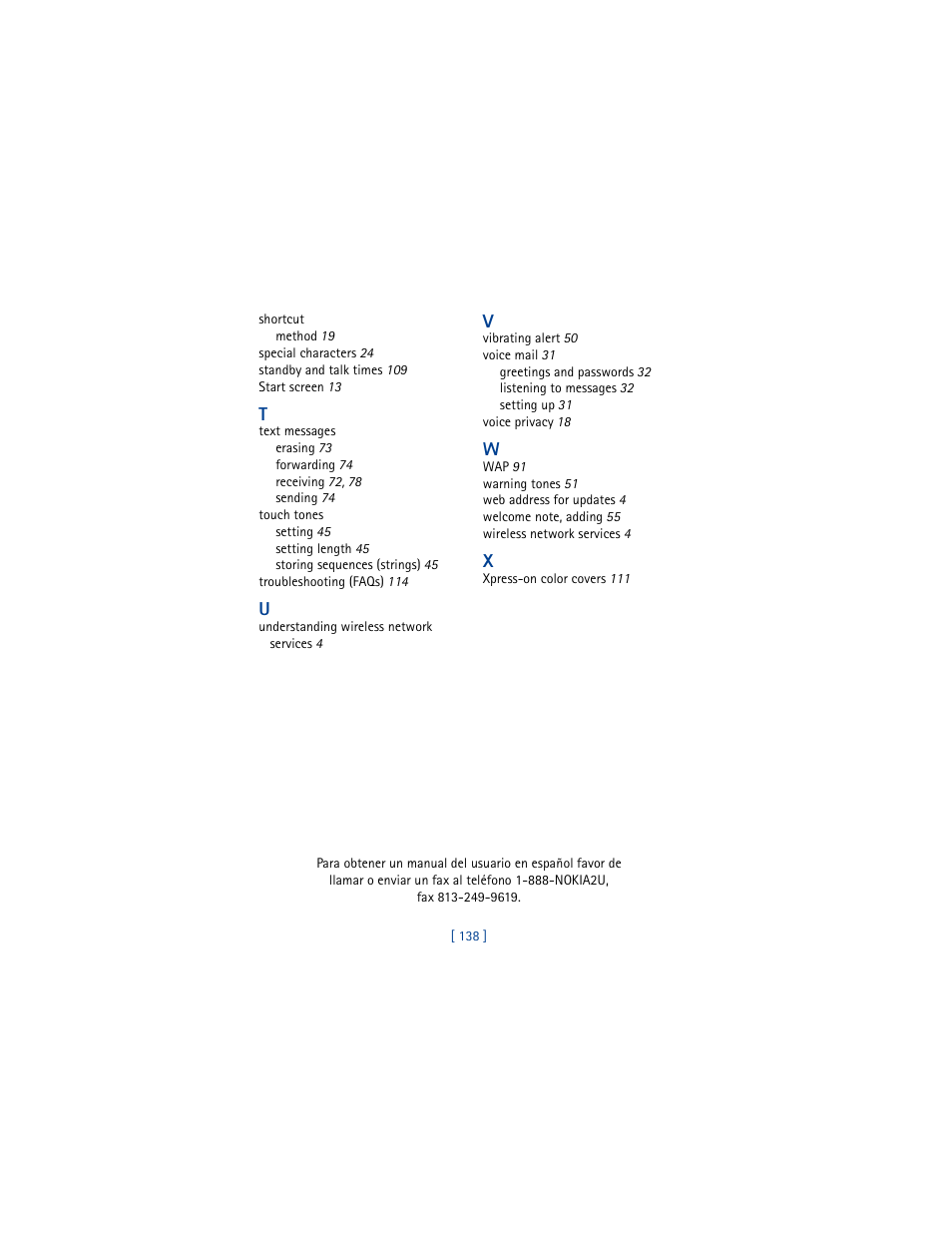 Nokia 8265i User Manual | Page 145 / 145