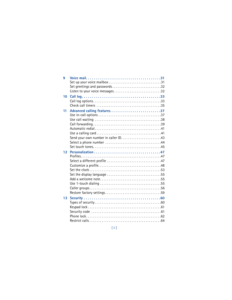 Nokia 8265i User Manual | Page 5 / 145