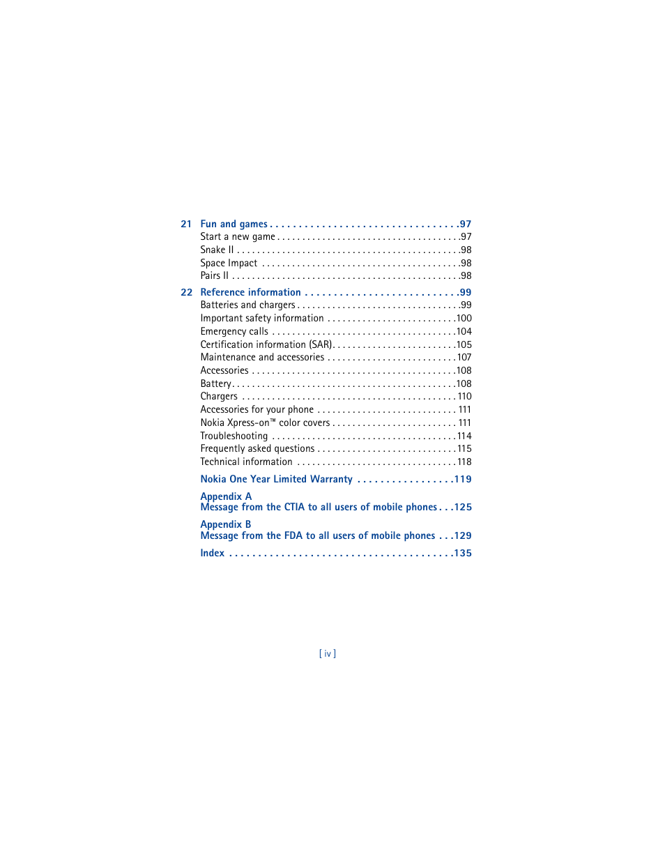 Nokia 8265i User Manual | Page 7 / 145