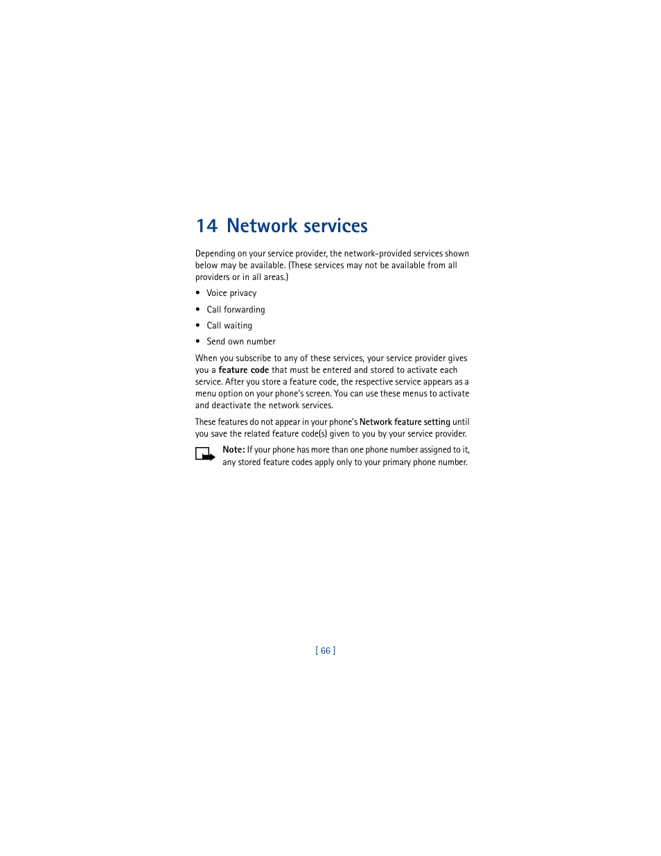 14 network services | Nokia 8265i User Manual | Page 73 / 145