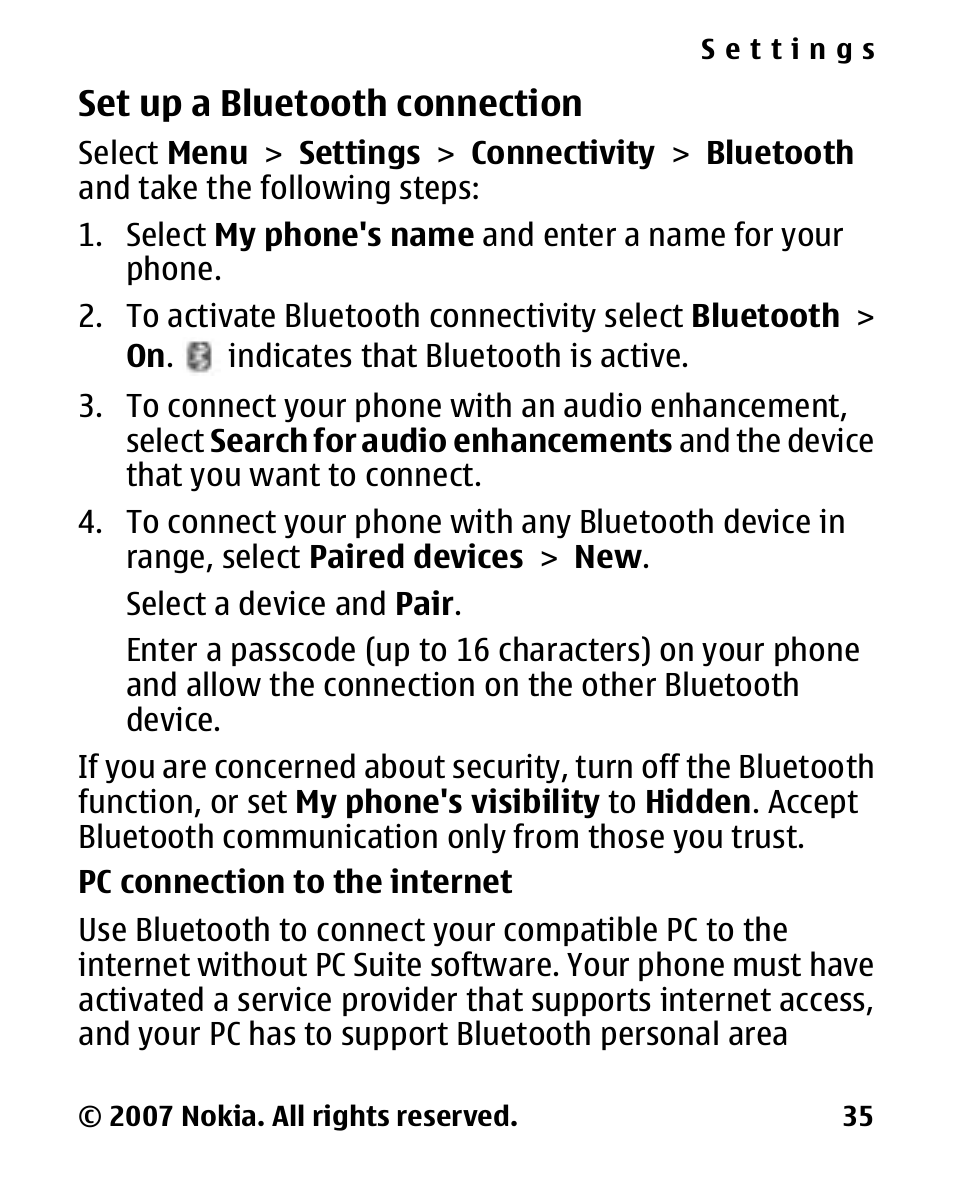Nokia 2600 Classic User Manual | Page 35 / 65