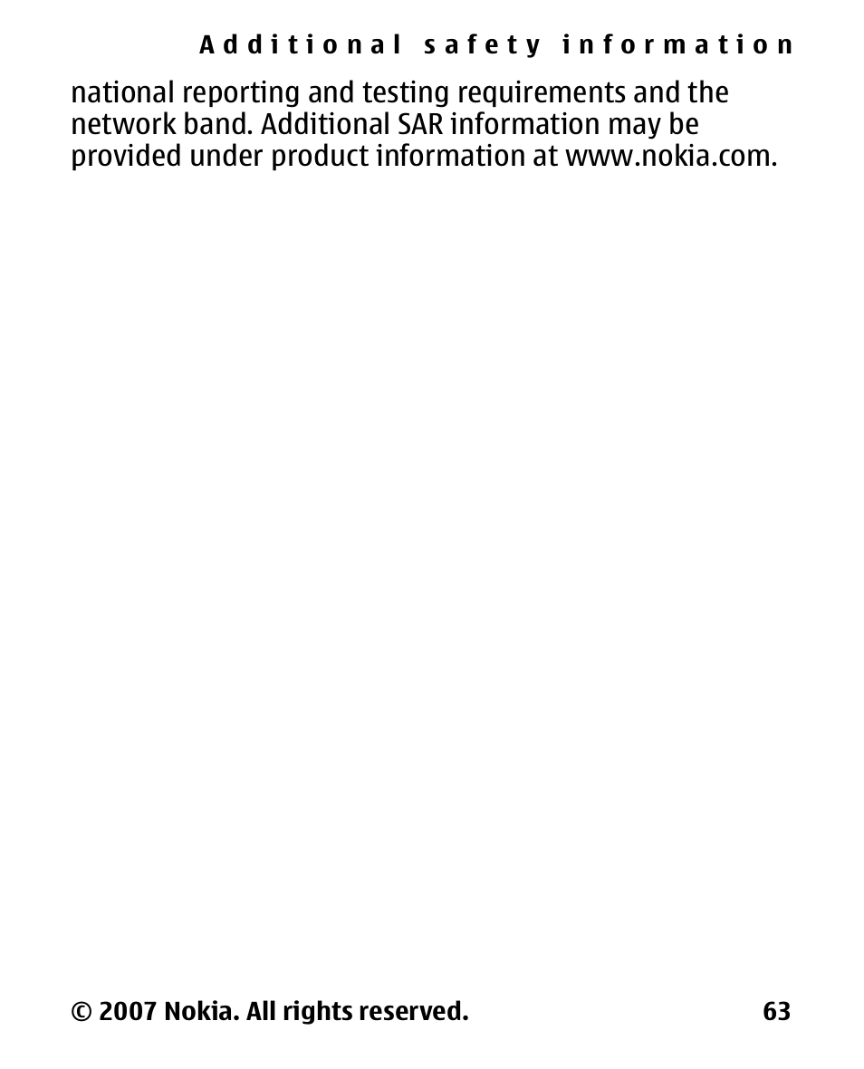 Nokia 2600 Classic User Manual | Page 63 / 65