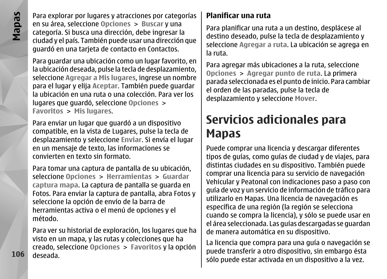 Servicios adicionales para mapas, Mapas | Nokia N96 User Manual | Page 293 / 396