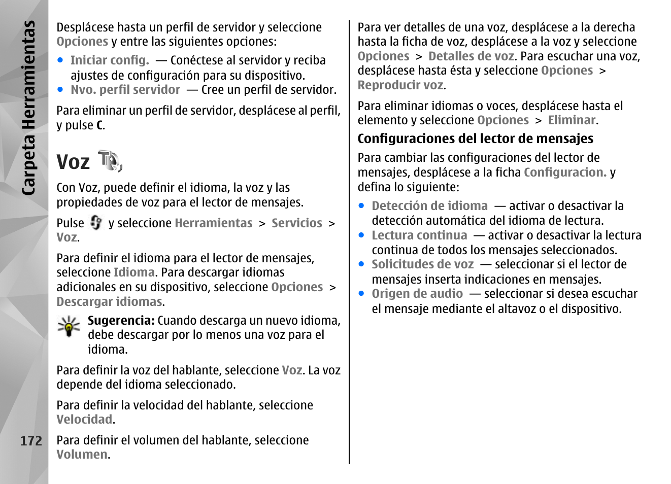 Carpeta herramientas | Nokia N96 User Manual | Page 359 / 396