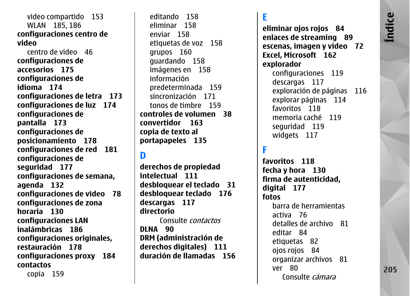 Índice | Nokia N96 User Manual | Page 392 / 396