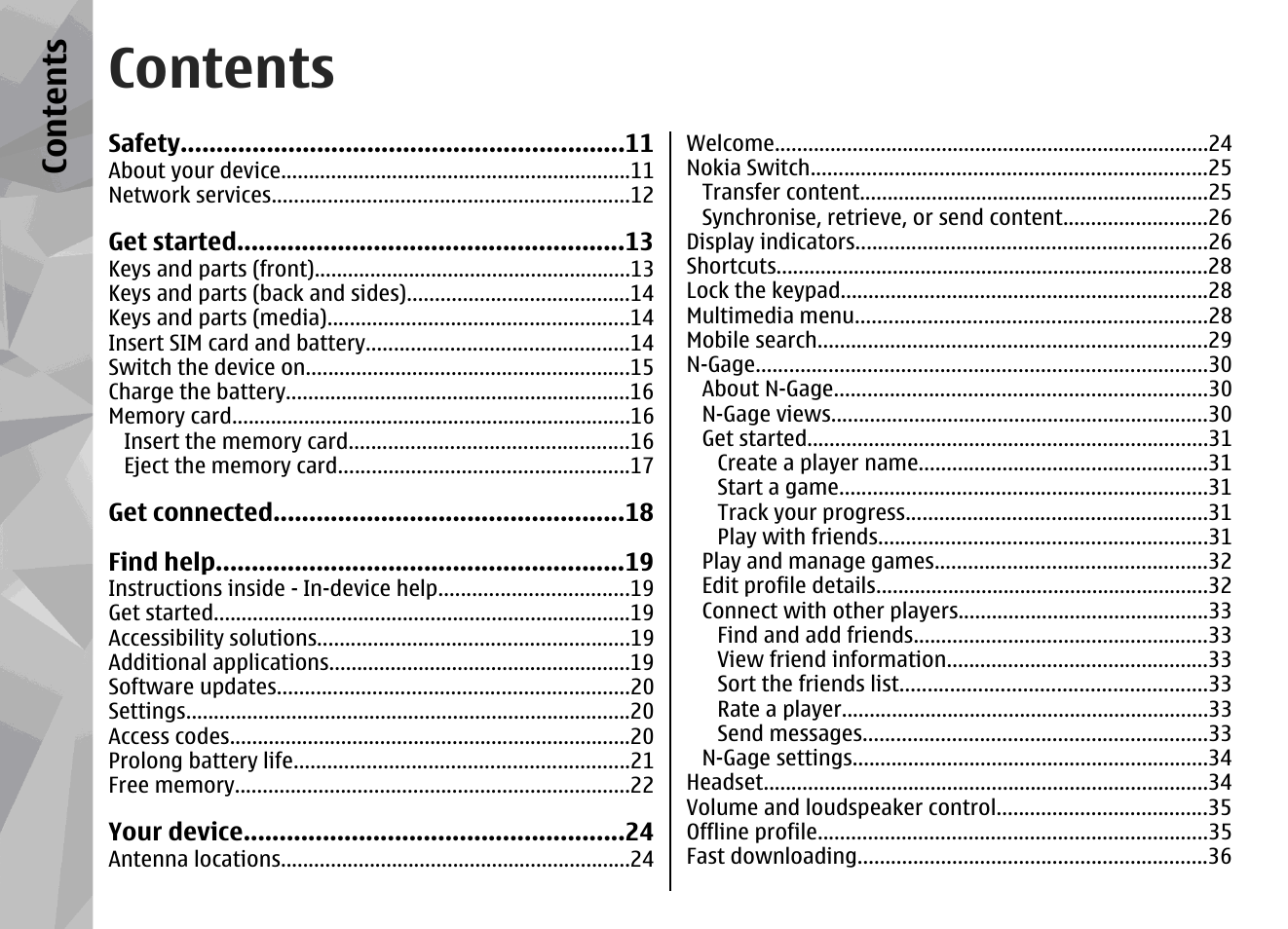 Nokia N96 User Manual | Page 4 / 396