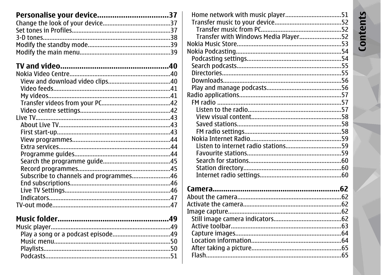 Co nte nts | Nokia N96 User Manual | Page 5 / 396