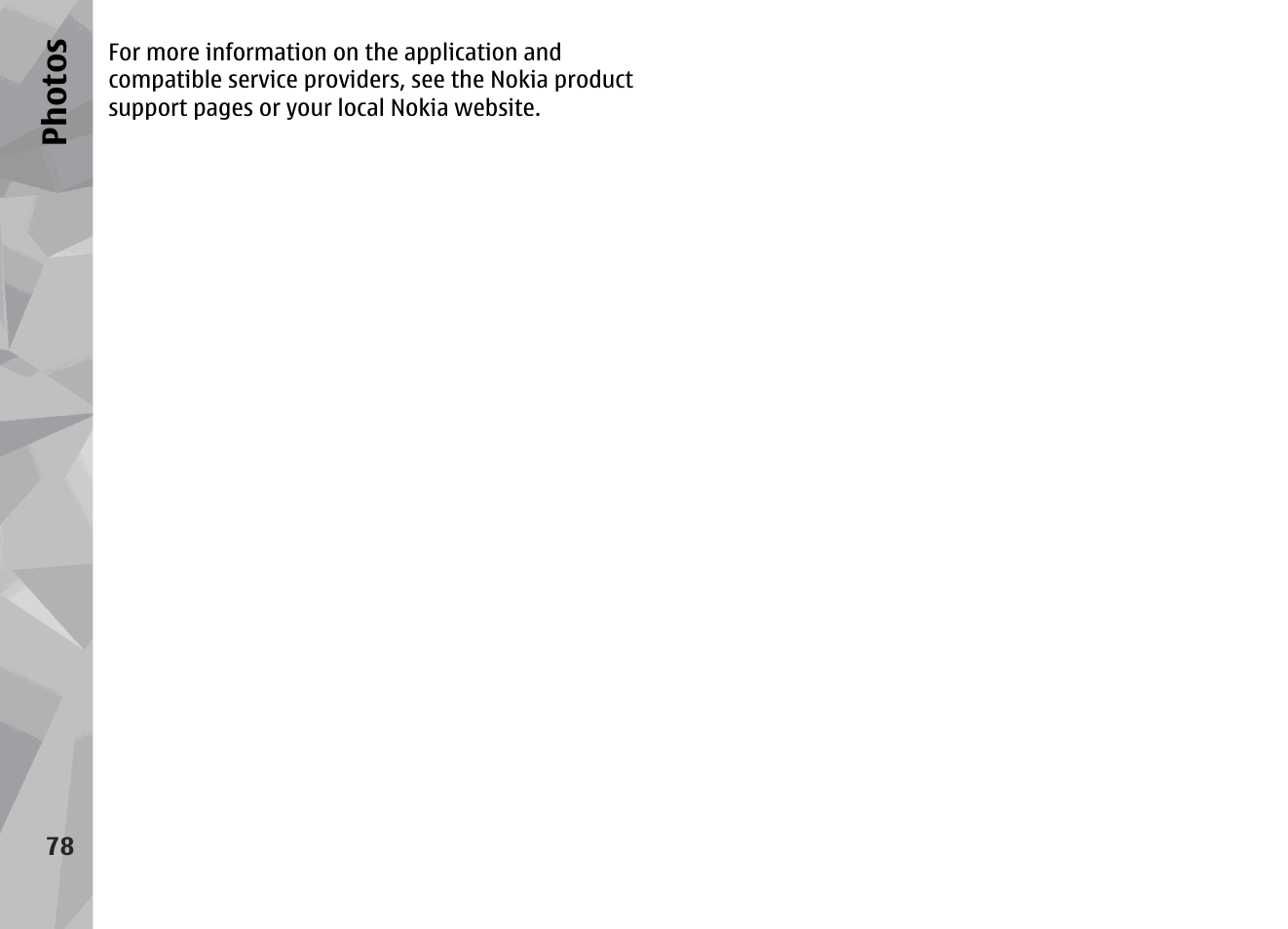 Ph ot os | Nokia N96 User Manual | Page 78 / 396