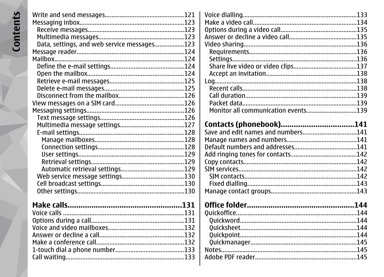 Co nte nts | Nokia N96 User Manual | Page 8 / 396