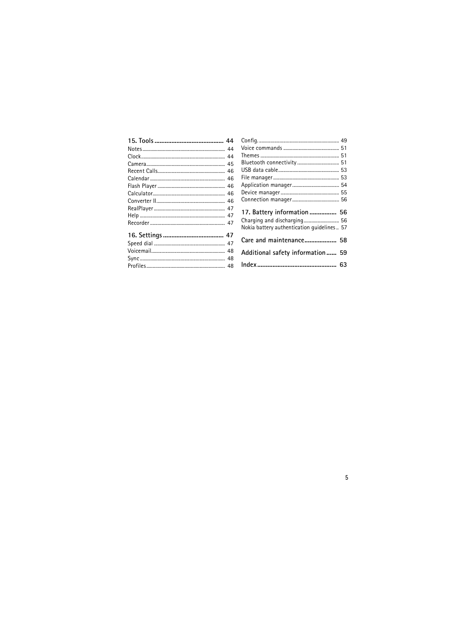 Nokia 6650 Fold User Manual | Page 6 / 65