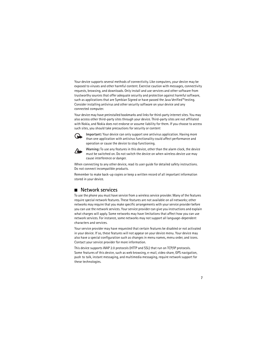 Network services | Nokia 6650 Fold User Manual | Page 8 / 65