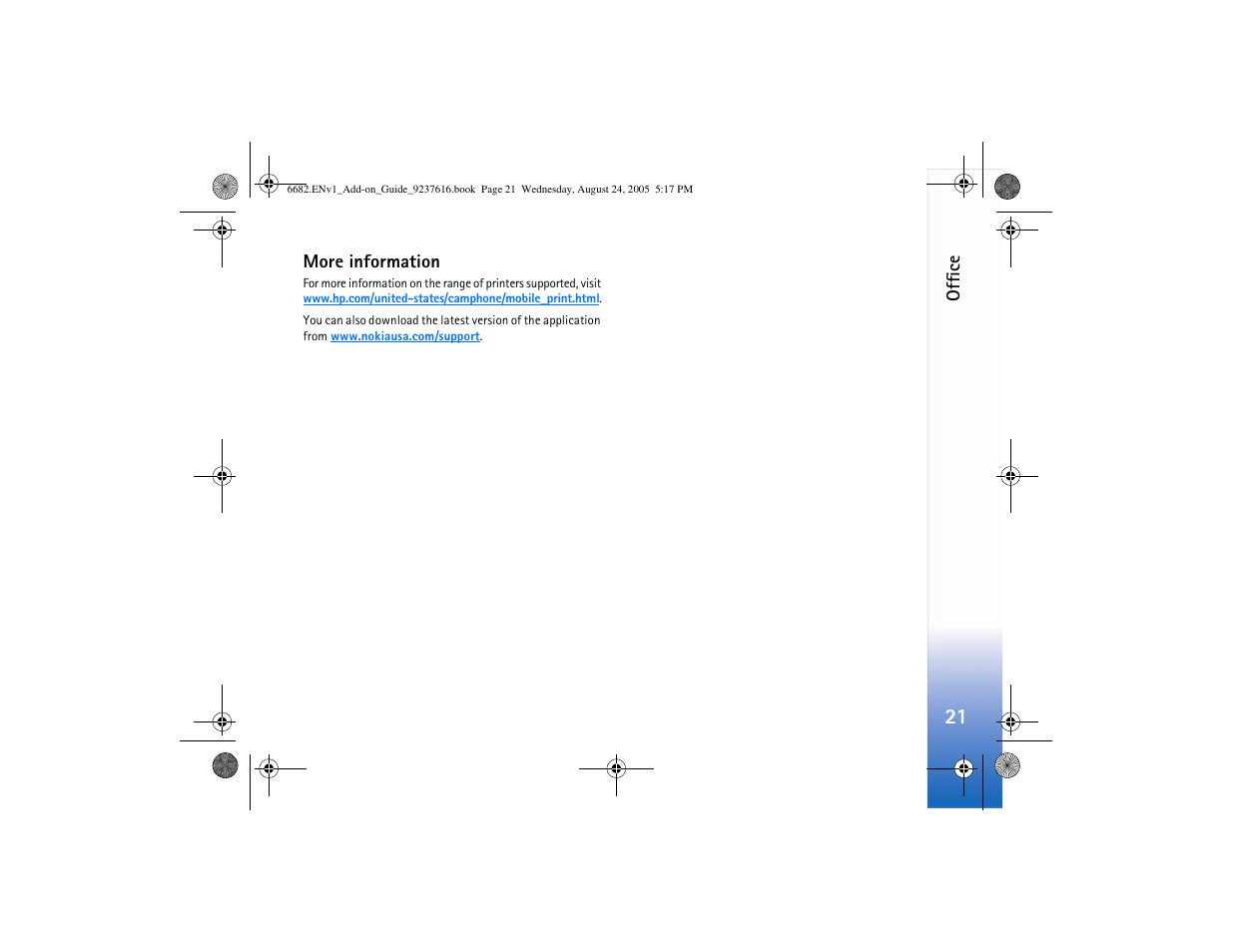 More information | Nokia 6682 User Manual | Page 23 / 34