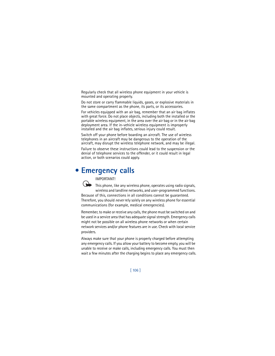 Emergency calls | Nokia 8290 User Manual | Page 115 / 141