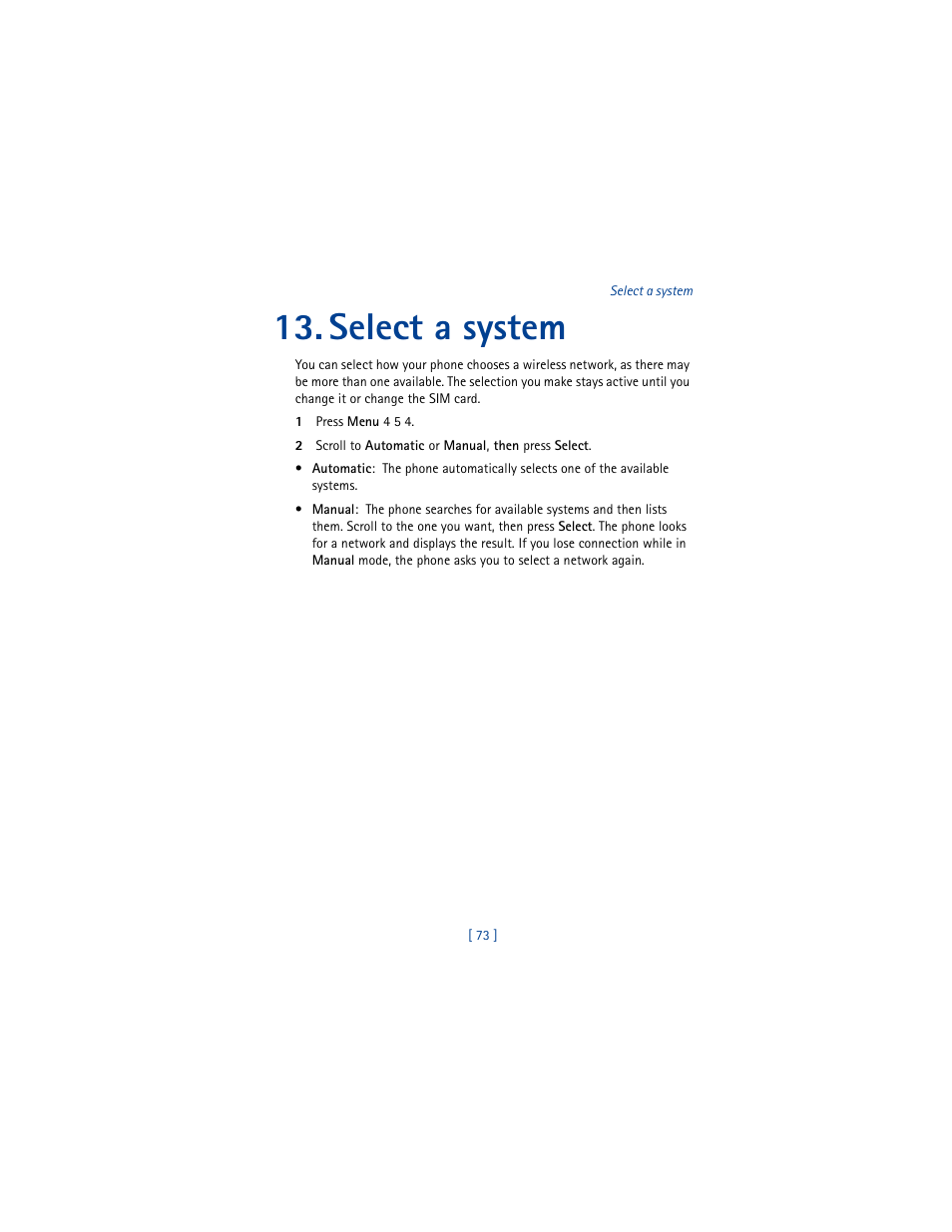 Select a system | Nokia 8290 User Manual | Page 82 / 141