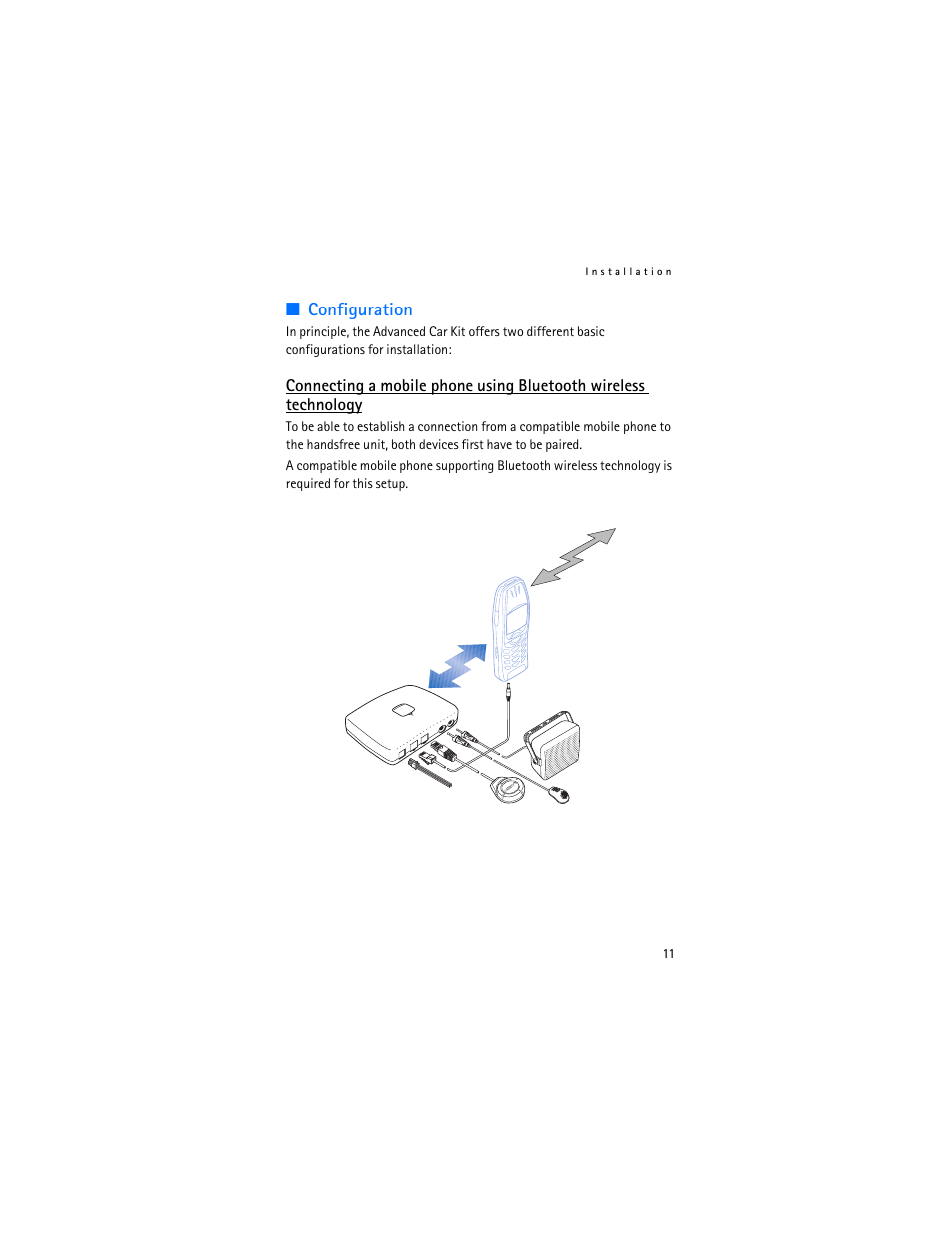 Configuration | Nokia Advanced Car Kit CK-7W User Manual | Page 11 / 23