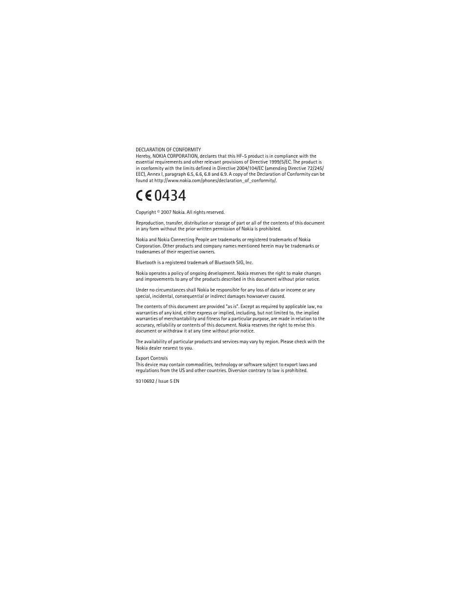 Nokia Advanced Car Kit CK-7W User Manual | Page 2 / 23
