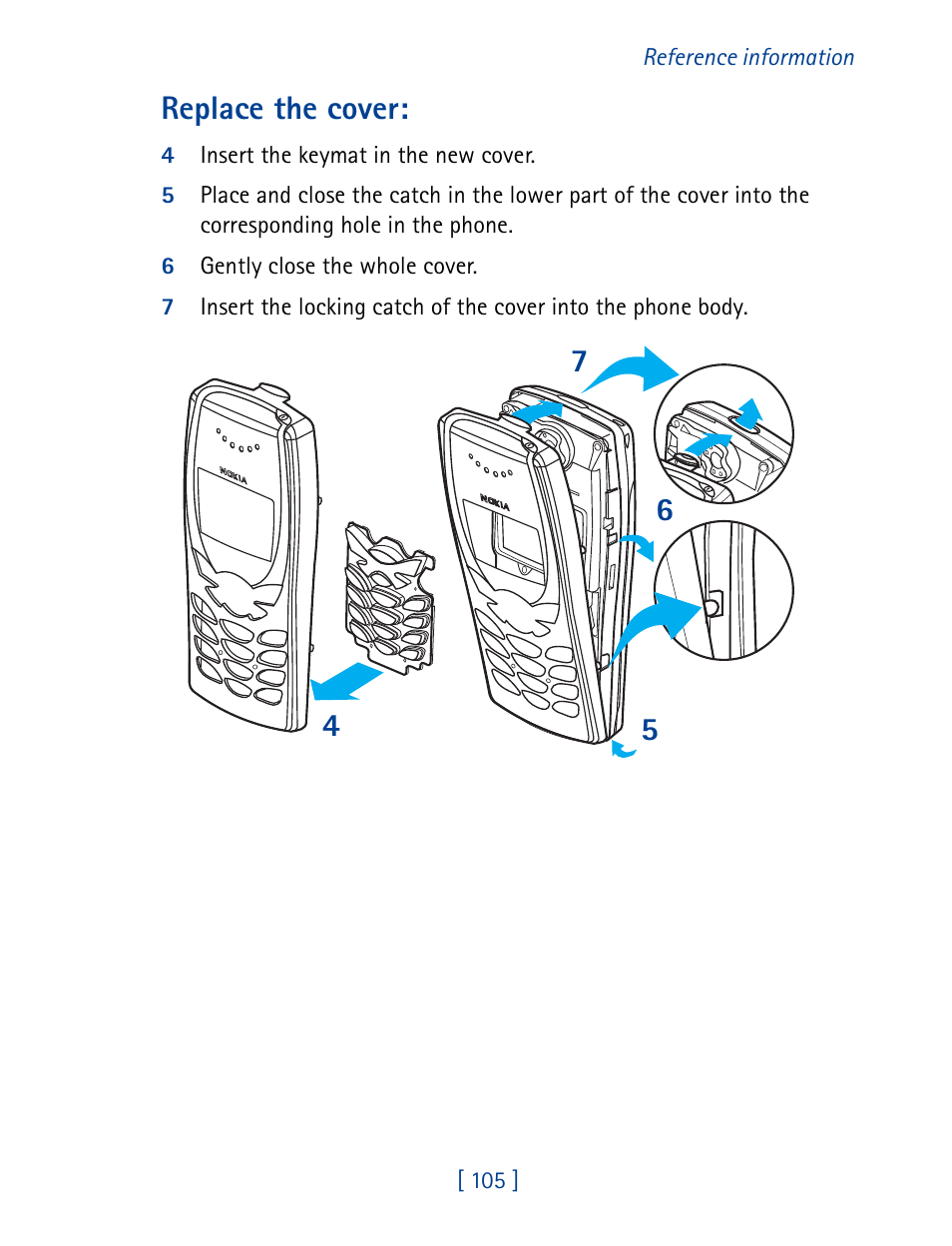 Replace the cover | Nokia 8270 User Manual | Page 116 / 153