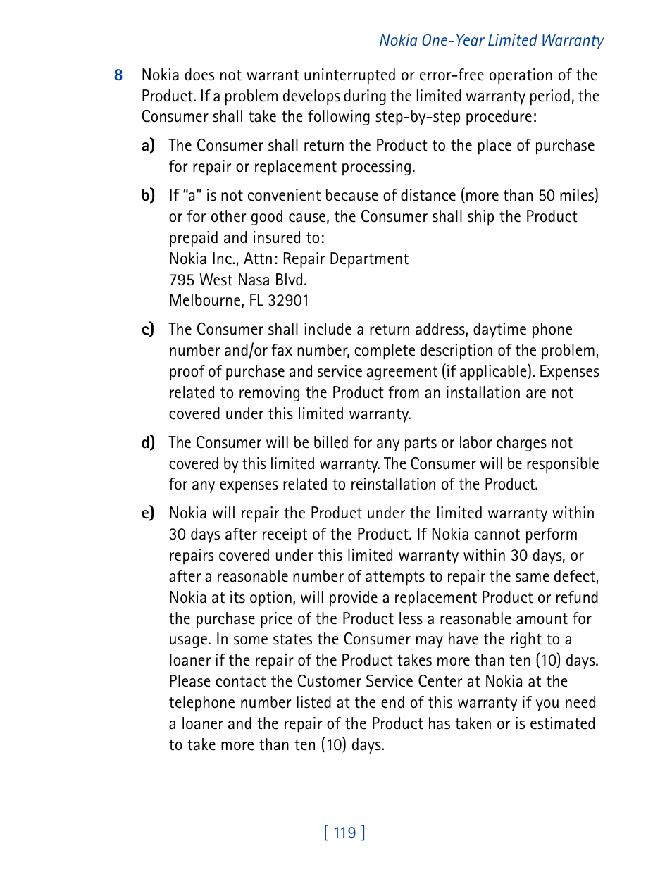 Nokia 8270 User Manual | Page 130 / 153