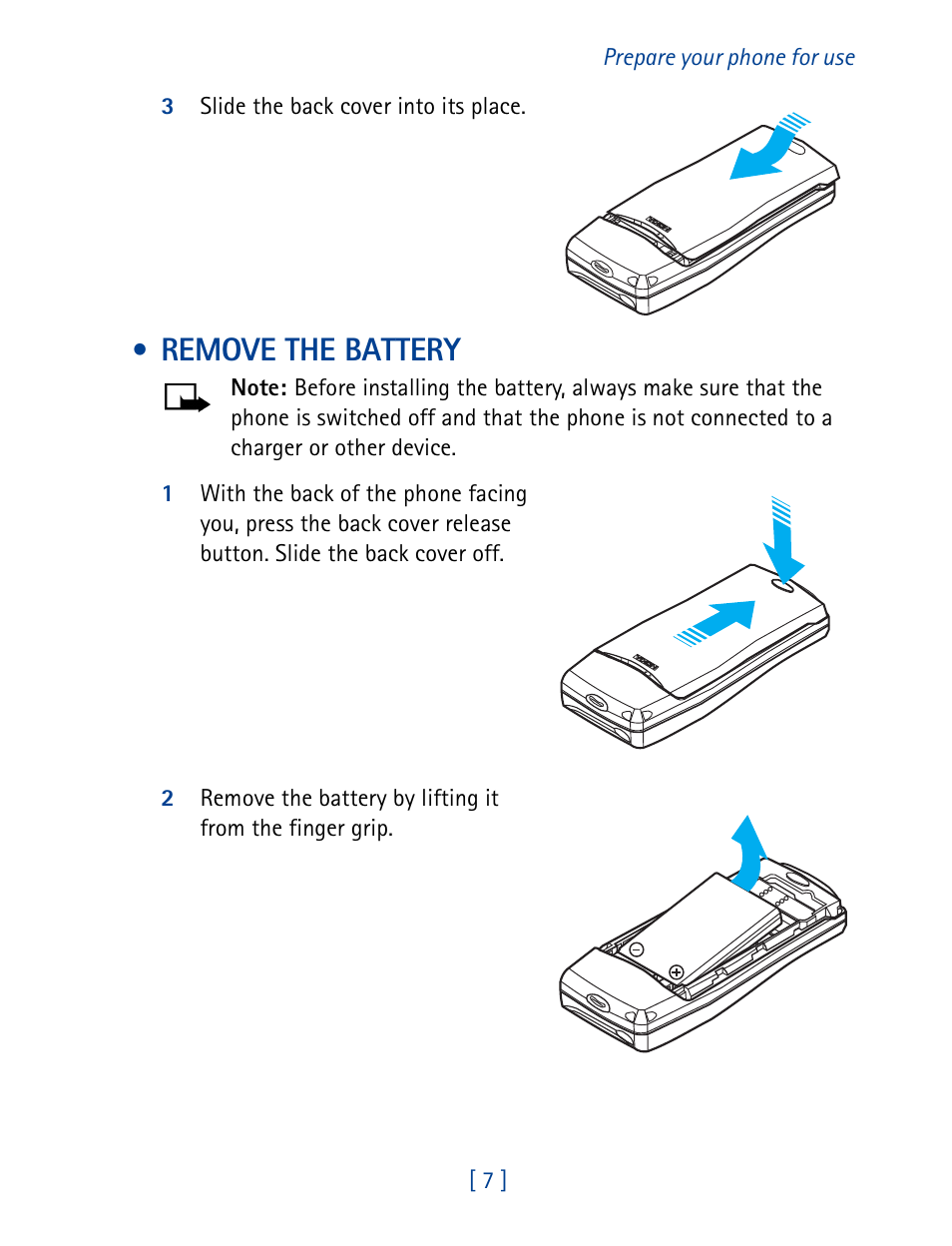 Remove the battery | Nokia 8270 User Manual | Page 18 / 153