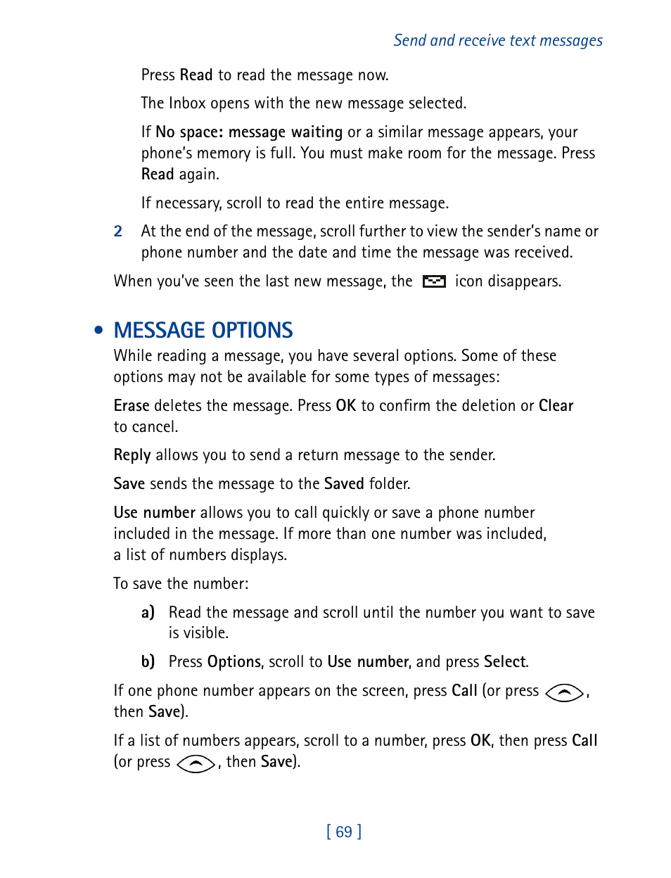 Message options | Nokia 8270 User Manual | Page 80 / 153