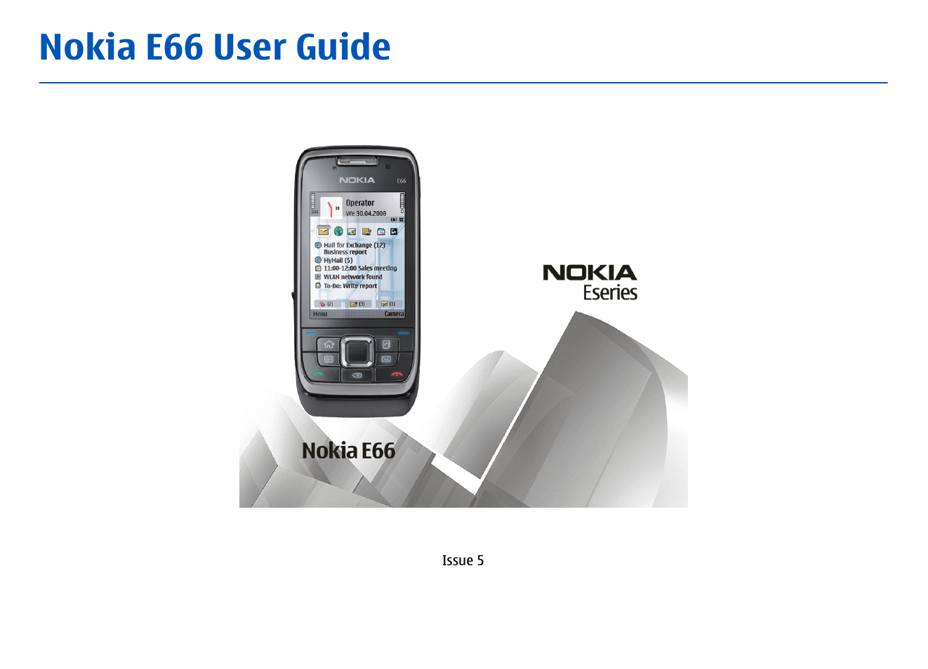 Nokia E66 User Manual | 150 pages