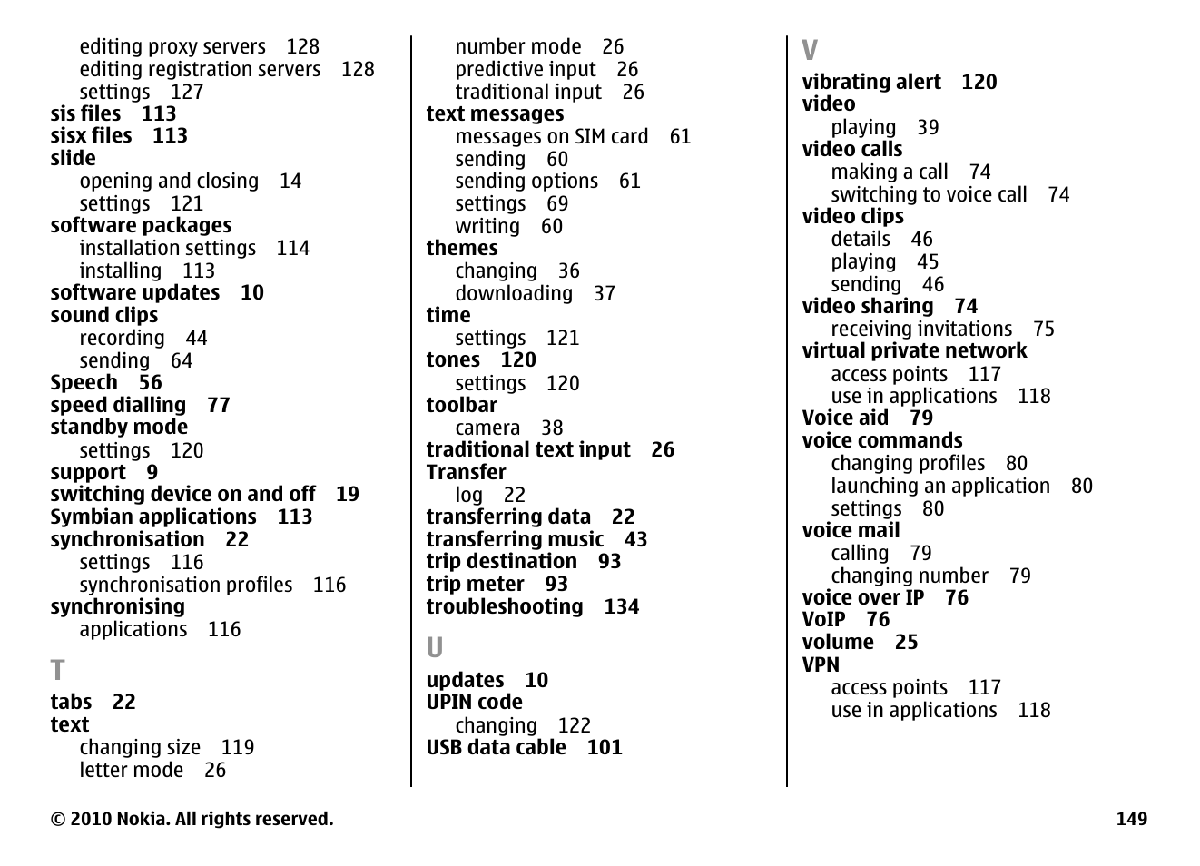 Nokia E66 User Manual | Page 149 / 150