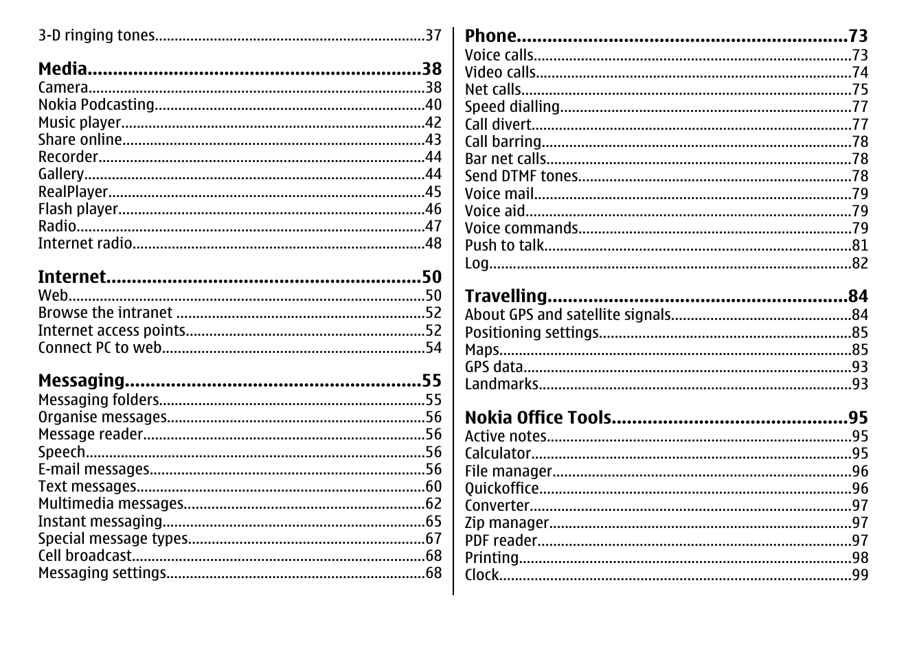 Nokia E66 User Manual | Page 5 / 150