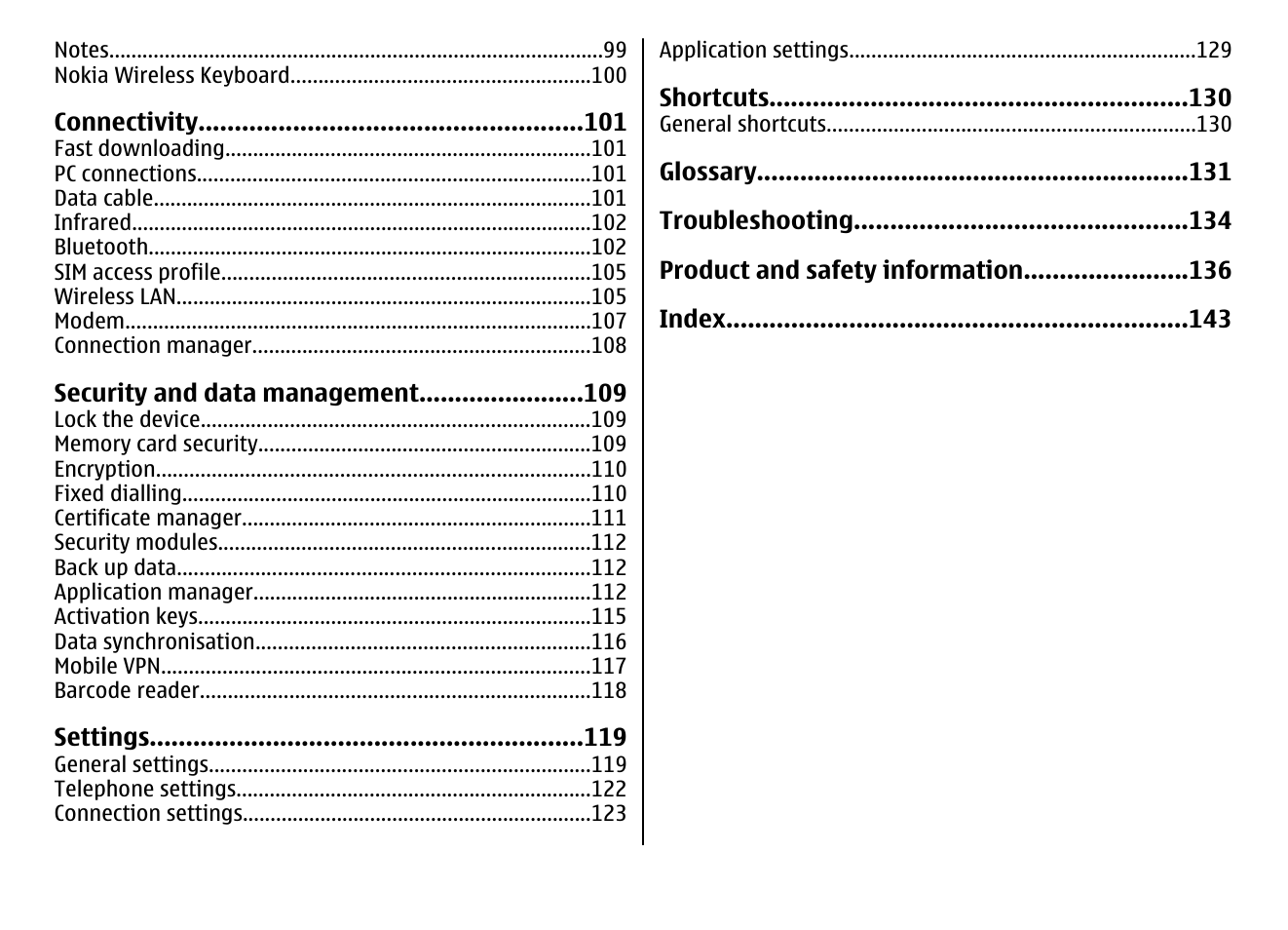 Nokia E66 User Manual | Page 6 / 150