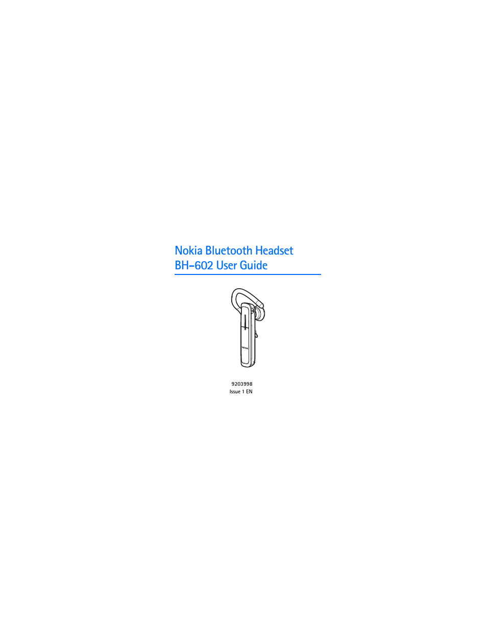 Nokia Bluetooth Headset BH-602 User Manual | 25 pages