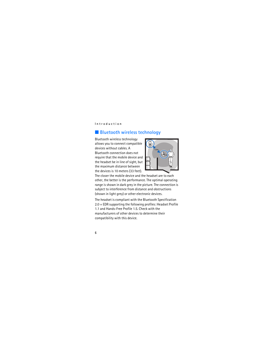 Bluetooth wireless technology | Nokia Bluetooth Headset BH-602 User Manual | Page 6 / 25