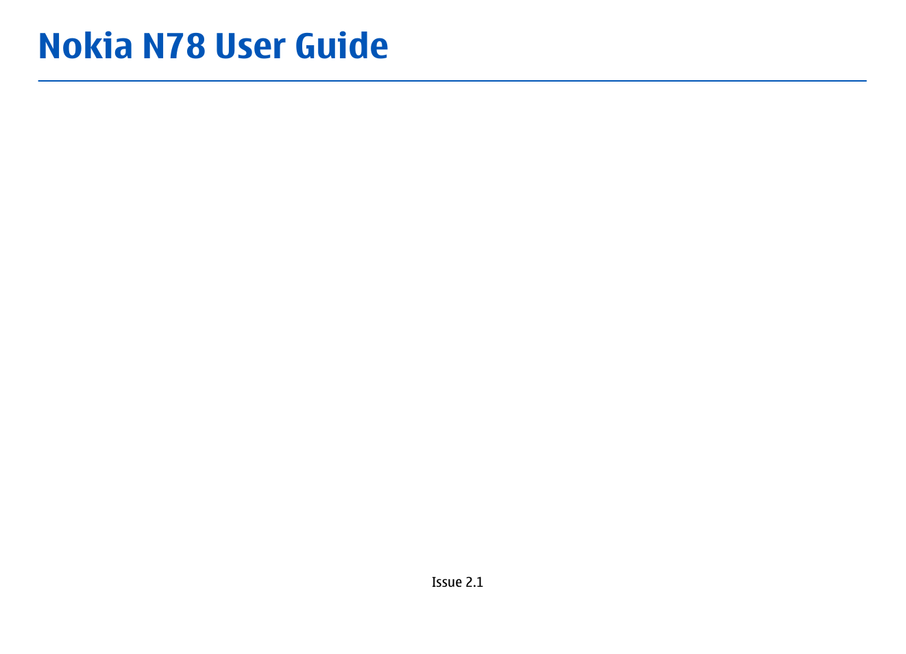 Nokia N78 User Manual | 368 pages