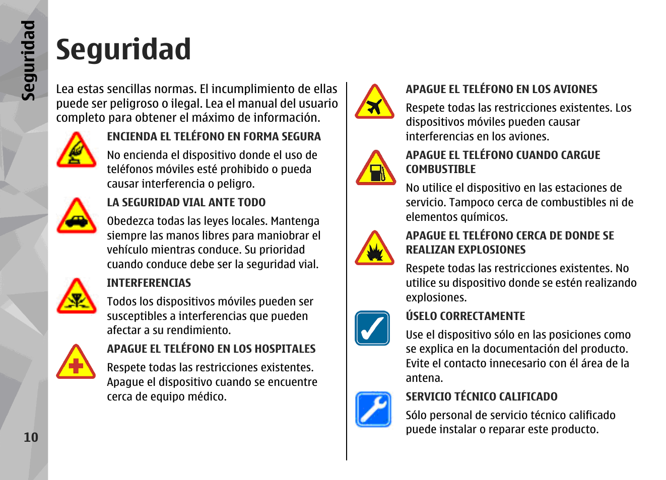 Seguridad, Se gu ridad | Nokia N78 User Manual | Page 182 / 368
