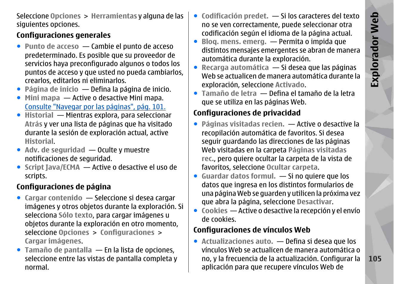 Expl orad or we b | Nokia N78 User Manual | Page 277 / 368