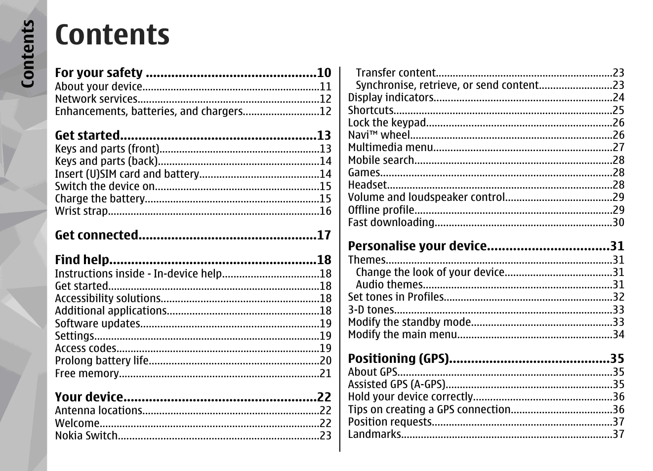 Nokia N78 User Manual | Page 4 / 368