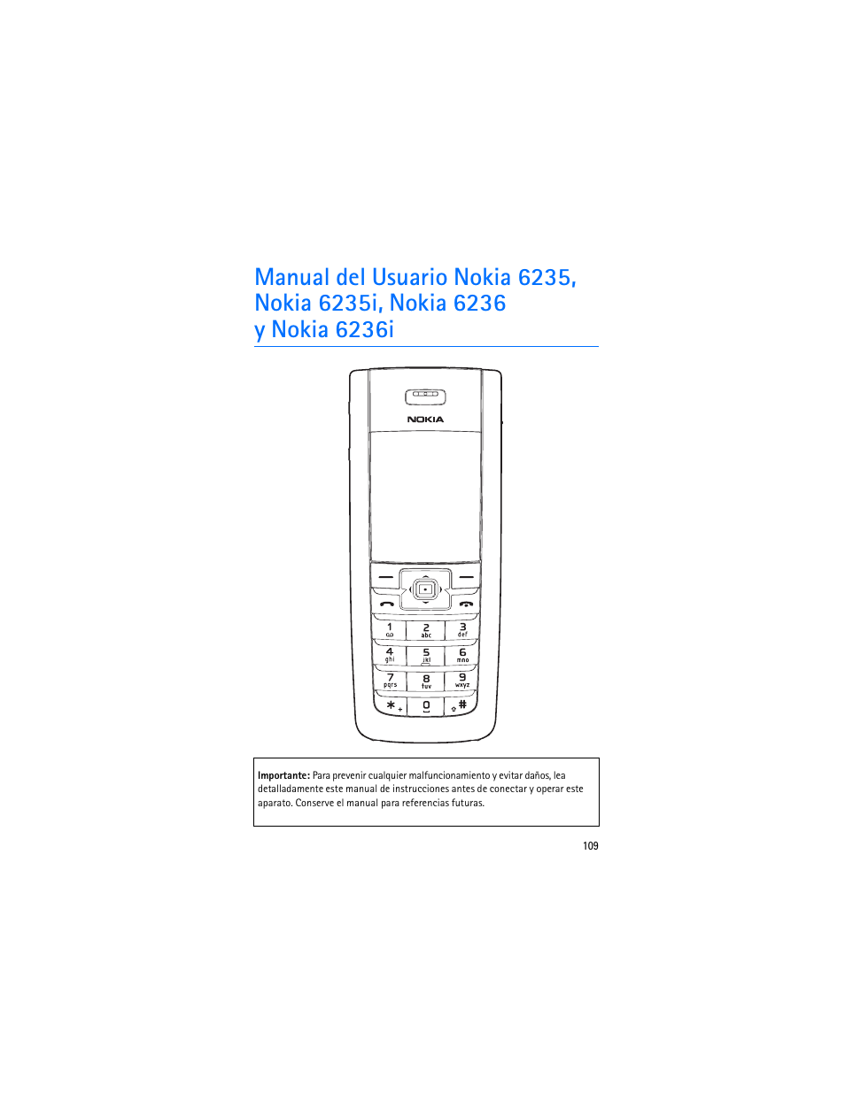 Nokia 6235i User Manual | Page 110 / 233