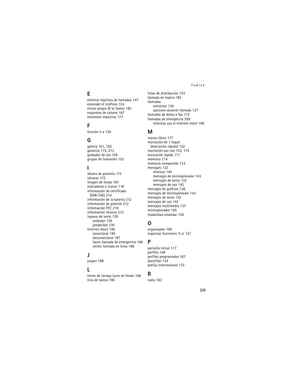 Nokia 6235i User Manual | Page 230 / 233