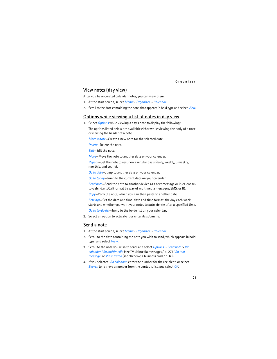 Nokia 6235i User Manual | Page 72 / 233
