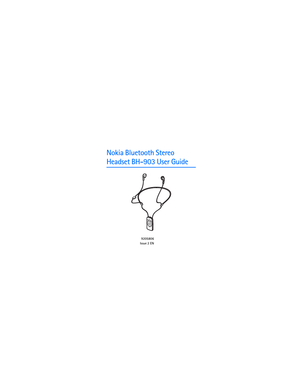 Nokia Bluetooth Stereo Headset BH-903 User Manual | 41 pages