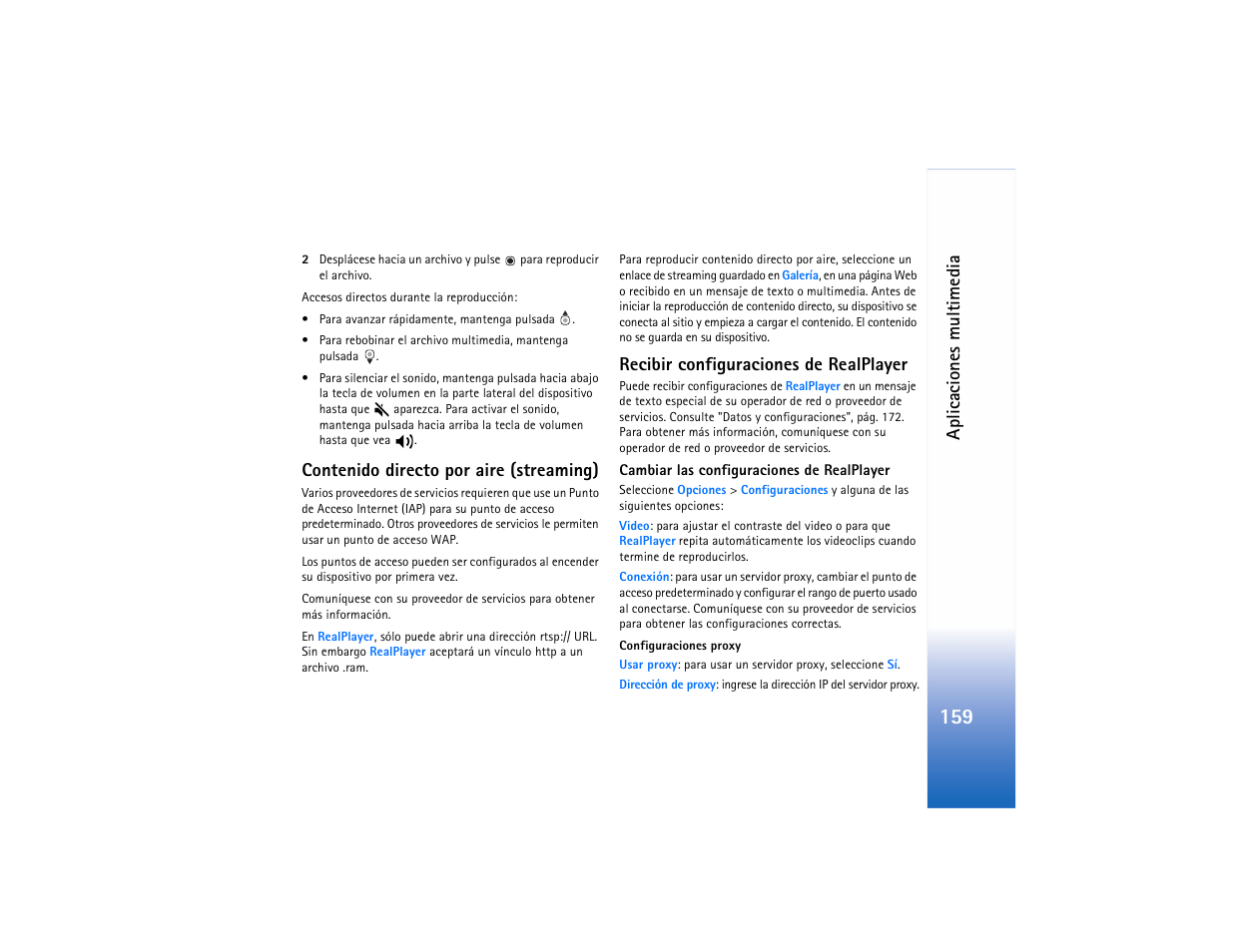 Nokia N73 User Manual | Page 160 / 241