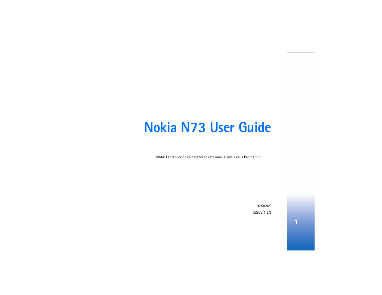 Nokia n73 user guide | Nokia N73 User Manual | Page 2 / 241