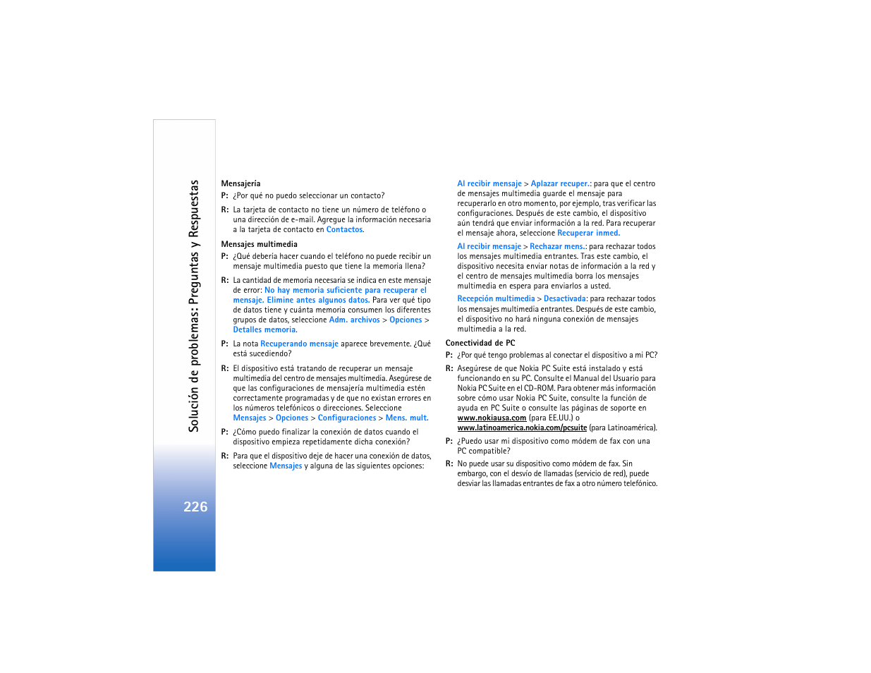 Nokia N73 User Manual | Page 227 / 241