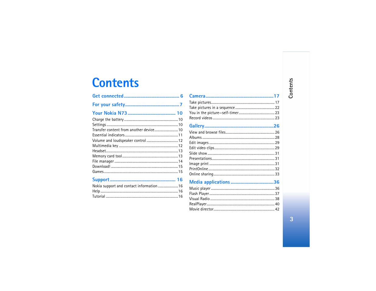 Nokia N73 User Manual | Page 4 / 241