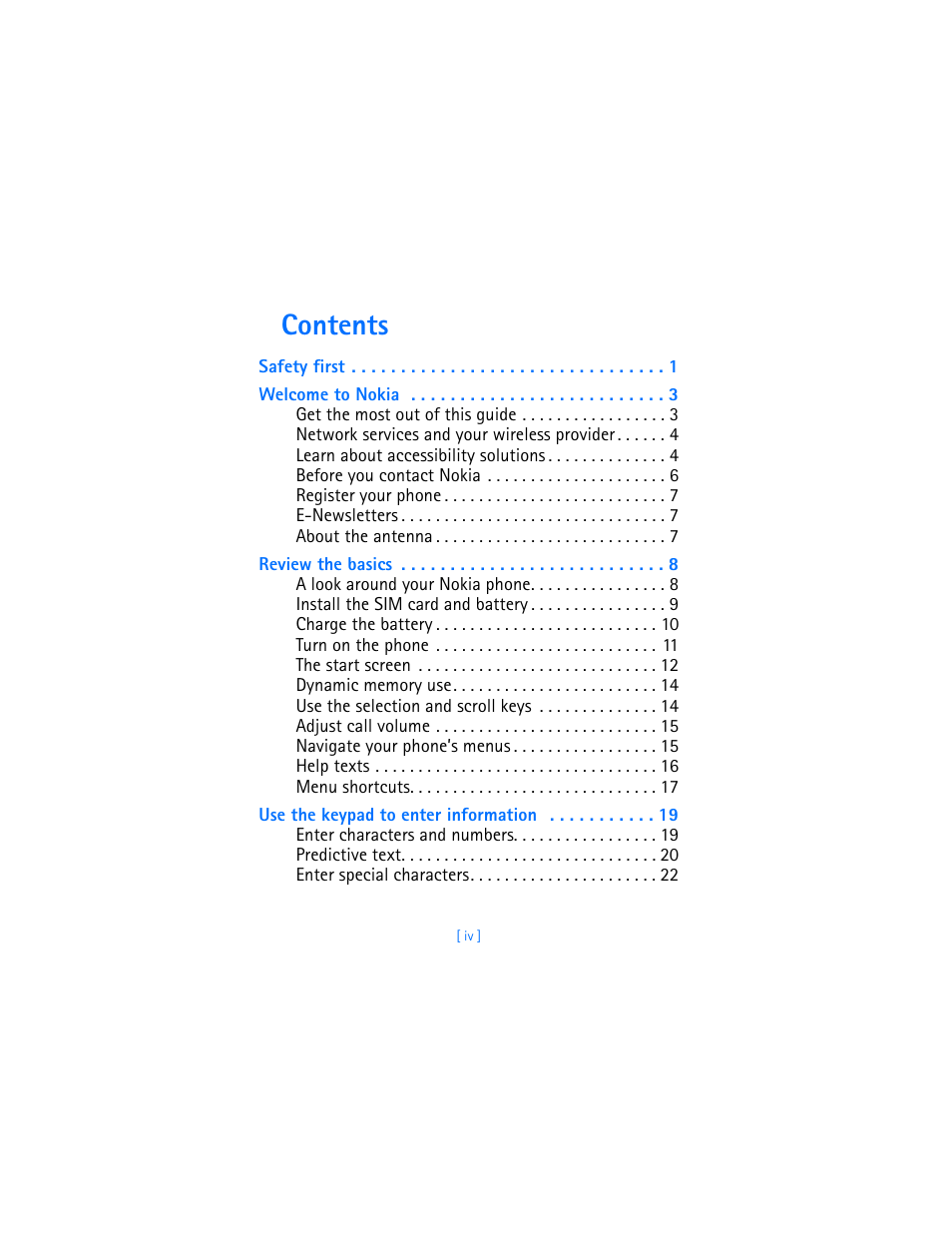 Nokia 6310i User Manual | Page 5 / 161