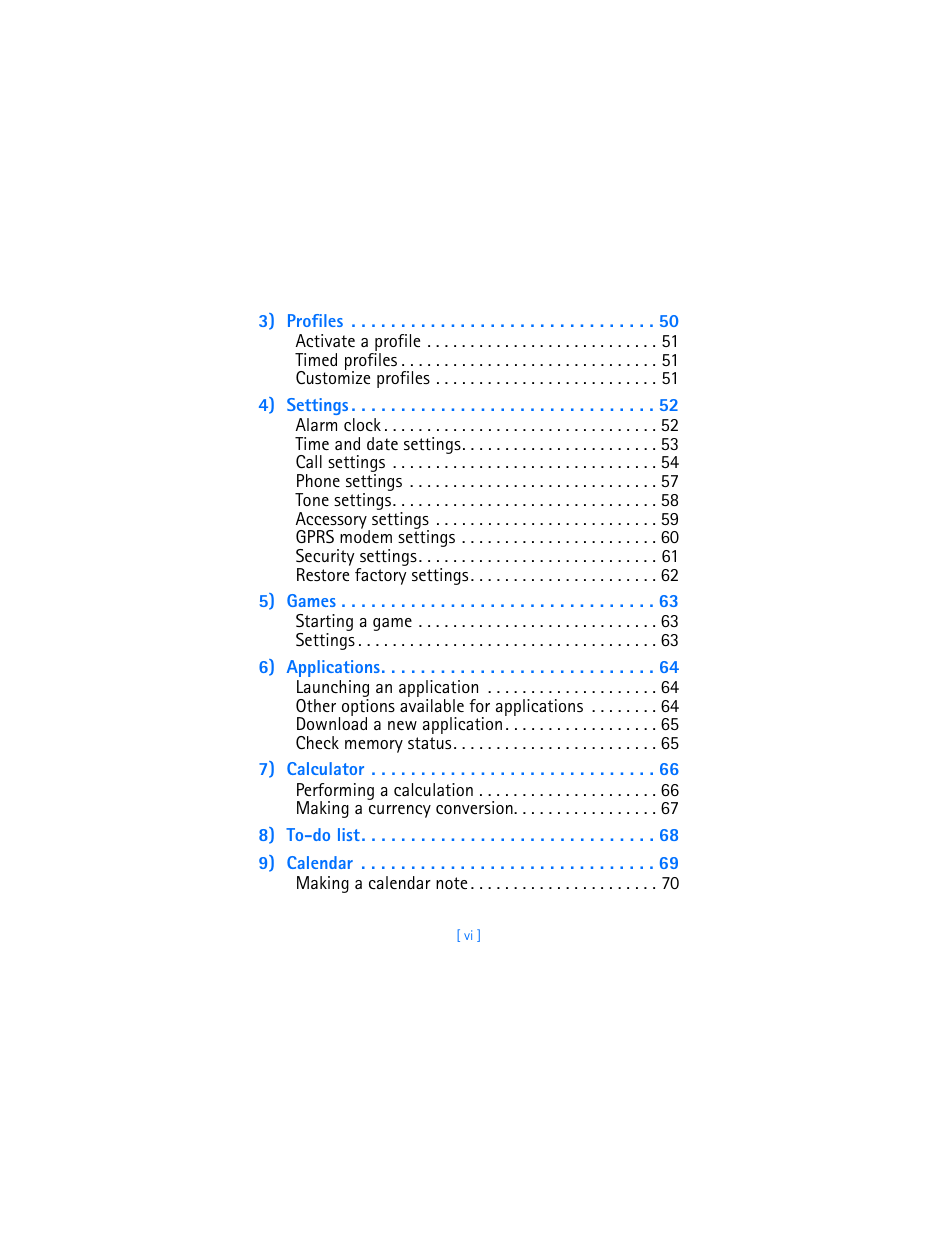 Nokia 6310i User Manual | Page 7 / 161