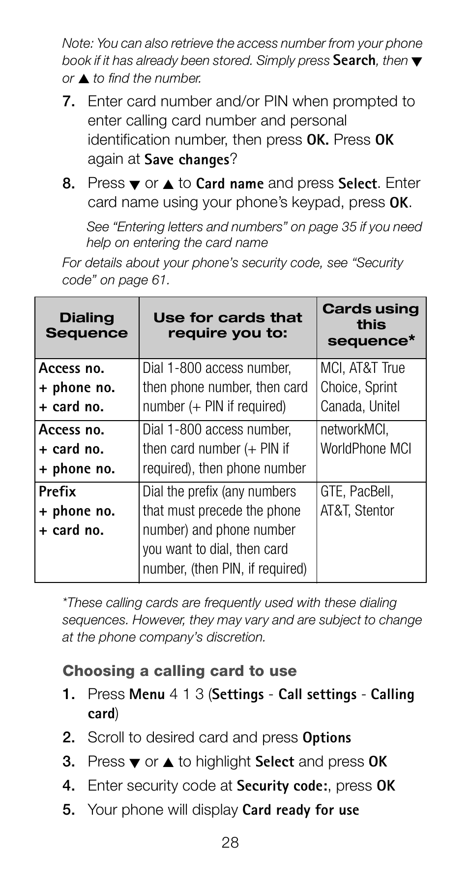 Nokia 6161 User Manual | Page 35 / 101