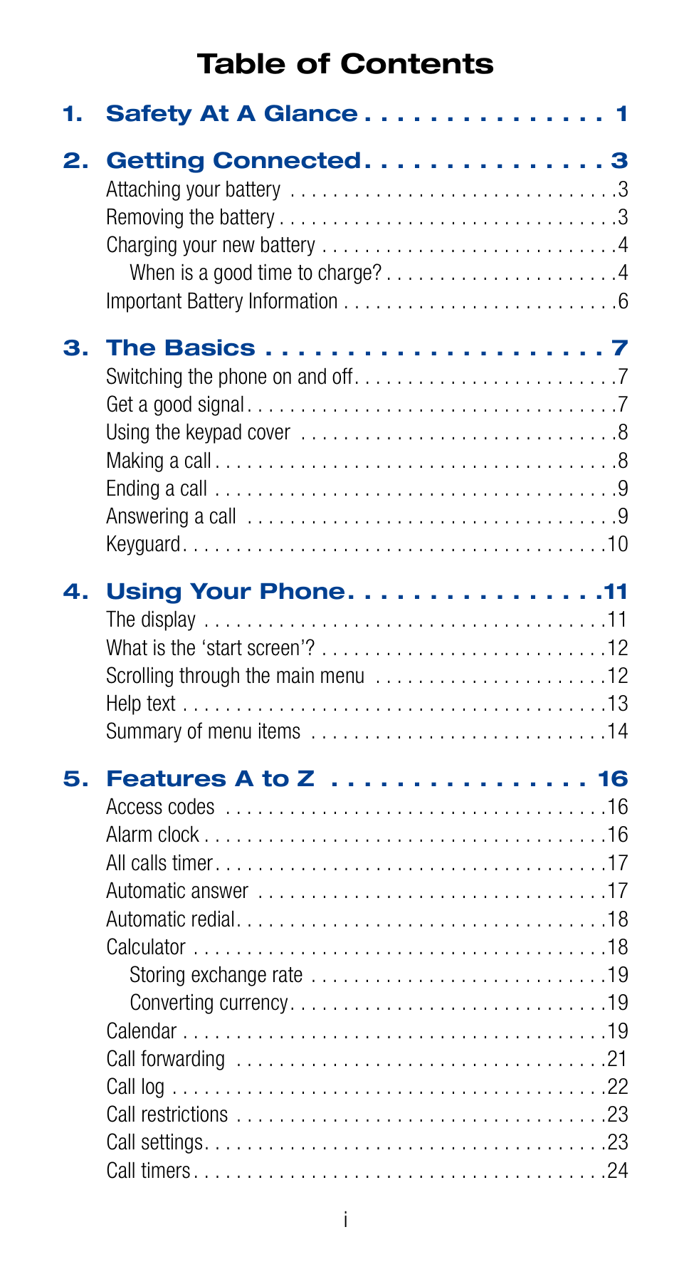 Nokia 6161 User Manual | Page 4 / 101