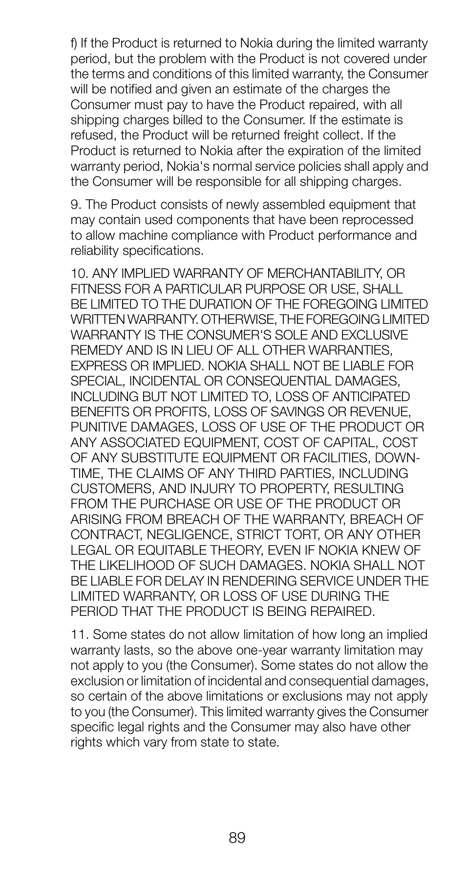 Nokia 6161 User Manual | Page 96 / 101