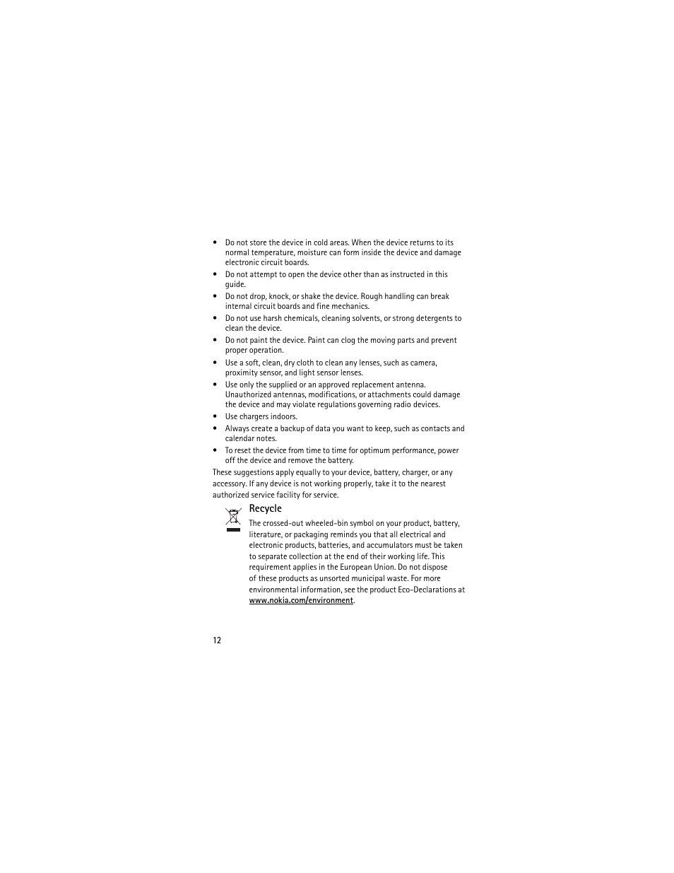 Nokia 2605 User Manual | Page 12 / 71