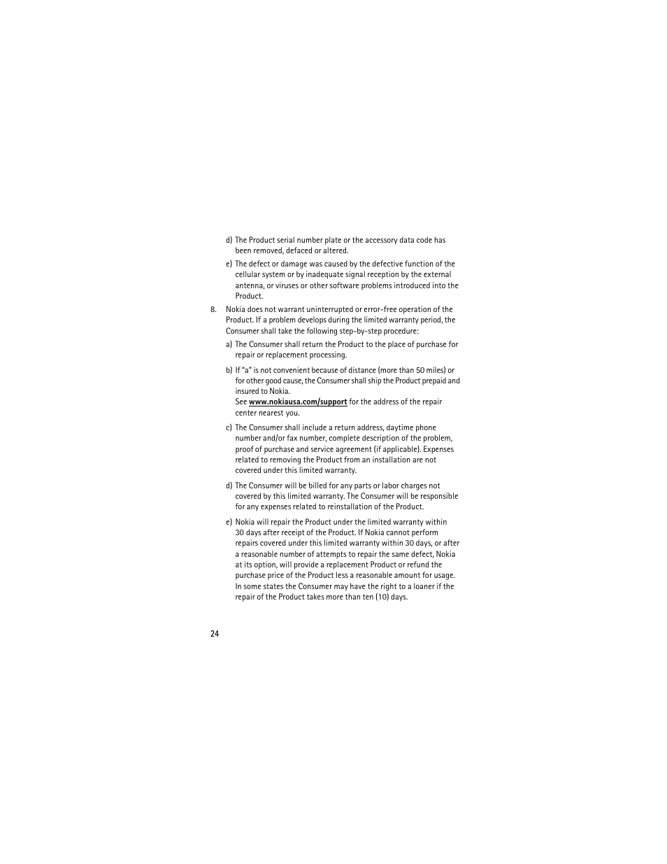 Nokia 2605 User Manual | Page 24 / 71