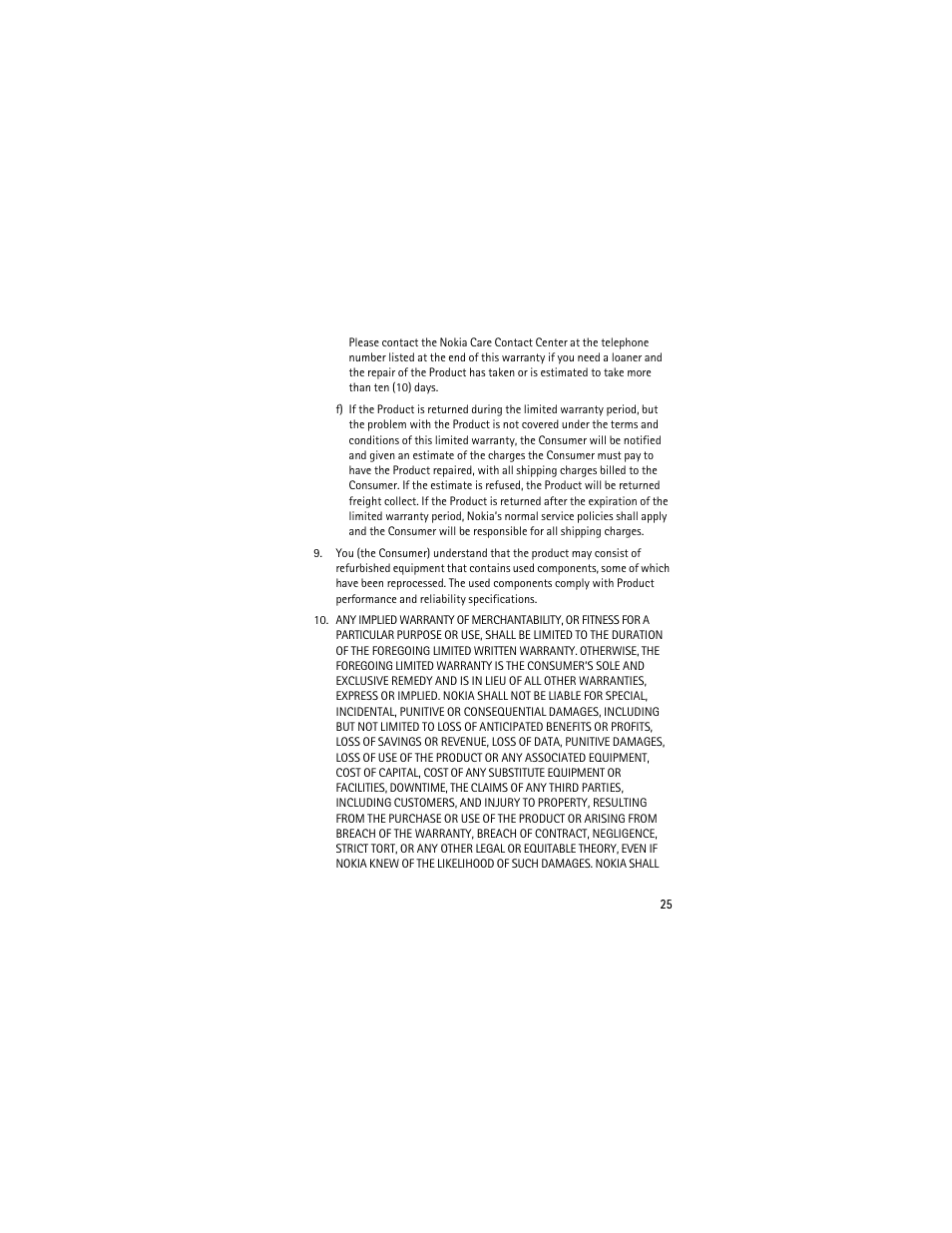 Nokia 2605 User Manual | Page 25 / 71